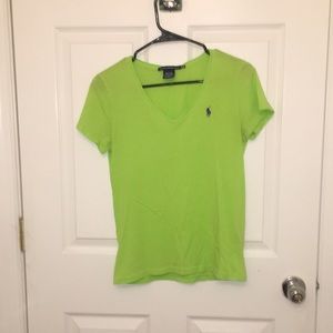 Ralph Lauren Green V-neck size medium.